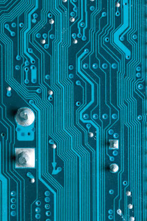 Close-up of two strips of RAM of a pc on microcircuits back sideの写真素材