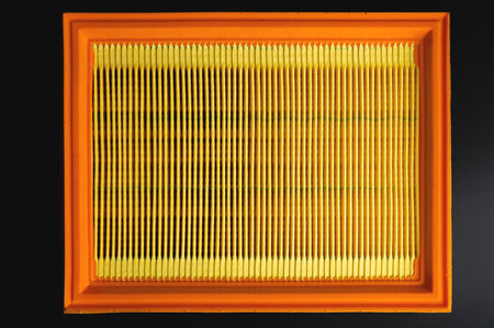 Filter element insert. Car engine air filterの写真素材