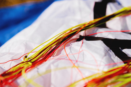 Control lines. Brakes. Paragliding system lines. Soft link. Paragliding from the inside. Slings....