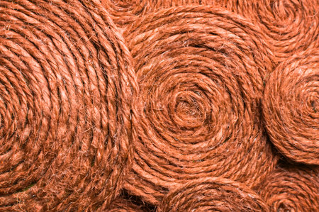 Texture of red fiber background. Textile material for interior design, decor. Texture close-up,...