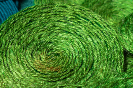 A solid background of colorful threads for needlework. Textured background for needlework and...