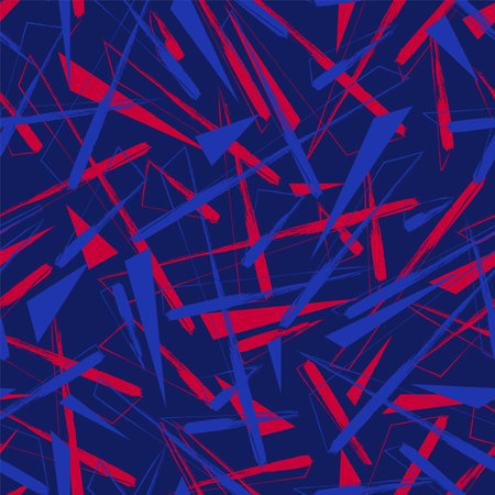 Seamless backdrop with grunge chaotic trianglesのイラスト素材