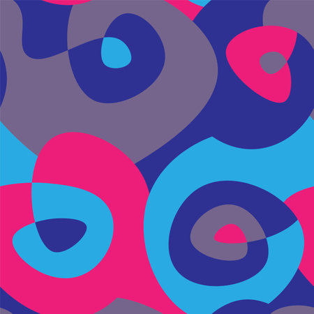 Seamless pattern with circle vector ornamets for prints, textile textureのイラスト素材
