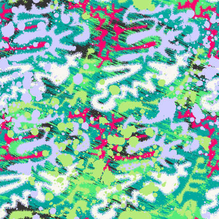 Seamless abstract urban pattern with creative vector wave shapes