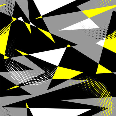 Urban seamless curved geometry abstract patternのイラスト素材