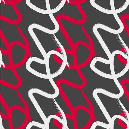 Seamless pattern with grunge ave linesのイラスト素材