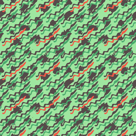Abstract seamless pattern with wave repeat shapes