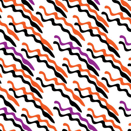 Abstract seamless pattern with wave repeat shapes