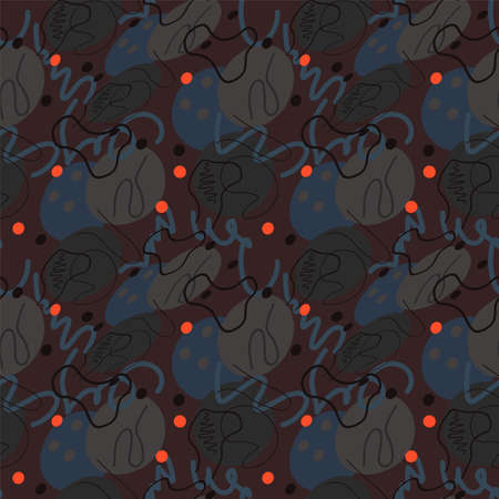 Seamless abstract vector artwork for wallpaper, prints, apparels, textile and textureのイラスト素材