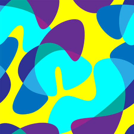 Seamless colorful pattern with wave shapesのイラスト素材