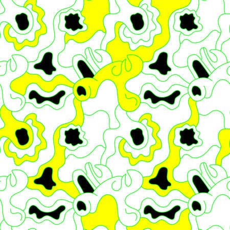 Abstract seamless unusual pattern with psychedelic print
