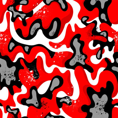 Seamless abstract vector pattern with wave shapesのイラスト素材