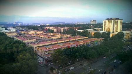 View from office buildingの素材