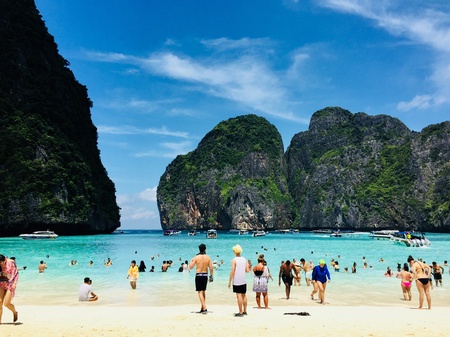 Maya bay island,Thailandの素材