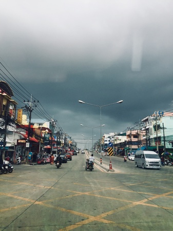 Rainy season at Dannok,Sadao Thailandの素材