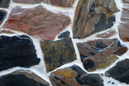 Fake rock wallの写真素材