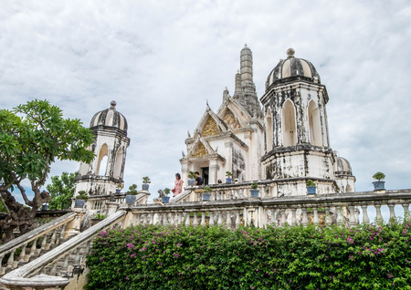 Oct 10, 2016 - Petchaburi, Thailand: Phra Nakorn Khiri historical park or Khao Wang, palace on the top of three mountains. This is Vejyan Vichian Prasart throne, one of many architecture on Khao Wang.のeditorial素材