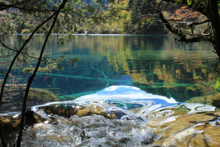 Nature scenery view at the river sideの写真素材