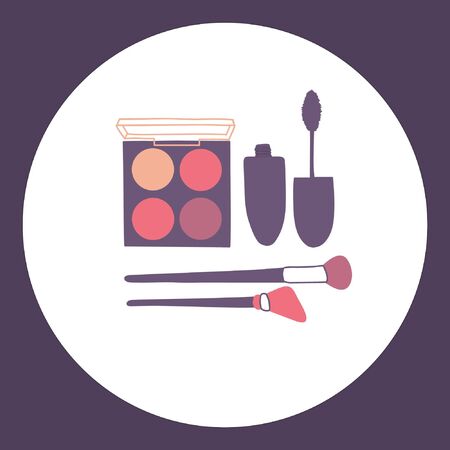 Cosmetic set for eyesのイラスト素材