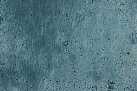 Texture with covered paint. Blue background with rustの写真素材