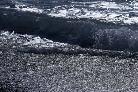 Blue water on the seacoast の写真素材