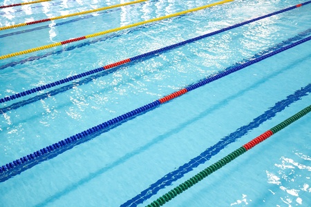 Image of swimming pool. The top viewの写真素材