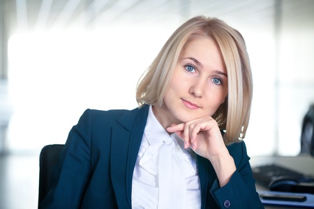 Portrait of attractive businesswoman in the workplaceの写真素材