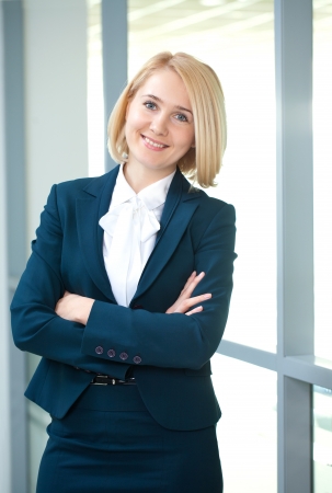 Portrait of attractive businesswoman in the workplaceの写真素材