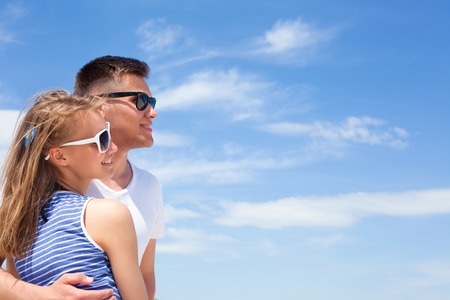 Portrait of a romantic young couple in loveの写真素材