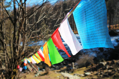 prayer flagsの写真素材