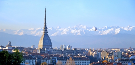 PANORAMA VIEW OF TURINの写真素材