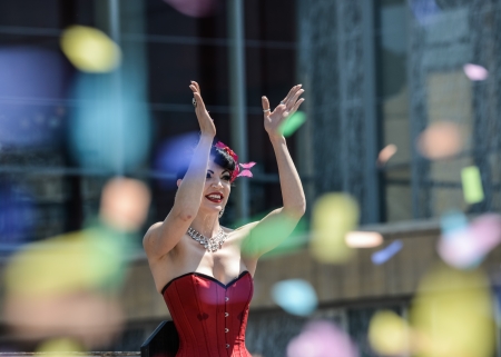 Minneapolis, Minnesota - June 30: Twin Cities LGBT Pride Parade 2013, in Minneapolis,MN, on June 30, 2013.のeditorial素材