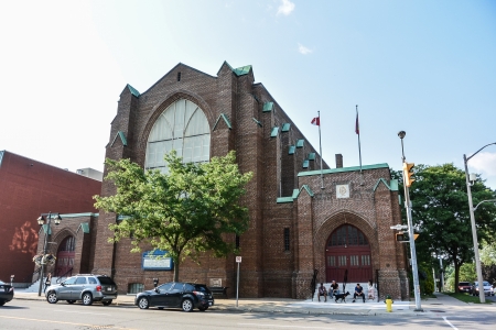 Stratford, ONTARIO - SEPTEMBER 7: Old city hall of the town of Stratford, in Stratford, ON, Canada,...