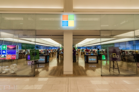 MINNEAPOLIS,MN - JULY 28: Microsoft store in Mall of America, in Minneapolis, MN, on July 28, 2013.