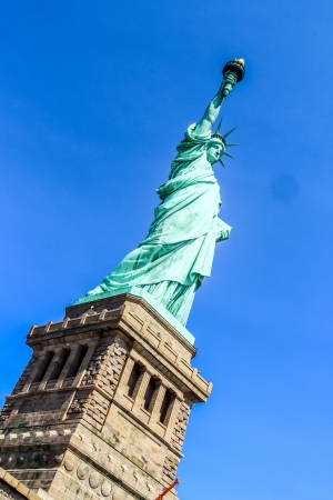 New York City, New York - September 4: Statue of Liberty, in New York City, NY, on September 4, 2013. のeditorial素材