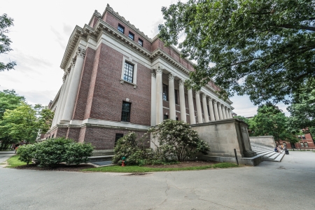 Boston, Massachusetts - July 5, 2013: Widener Library of Harvard University, July 12, 2013. のeditorial素材