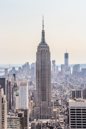 New York City, New York - September 4: Empire State Building with its surrounding, in New York City, NY, on September 4, 2013のeditorial素材