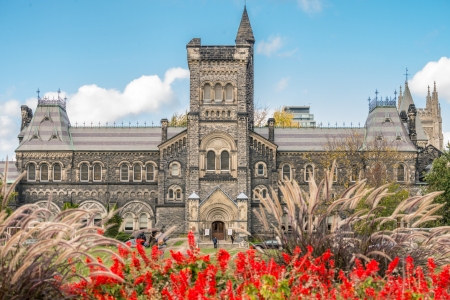 TORONTO, ON, CANADA - OCTOBER 22: University College at University of Toronto, in Toronto, ON, on October 22, 2013. のeditorial素材