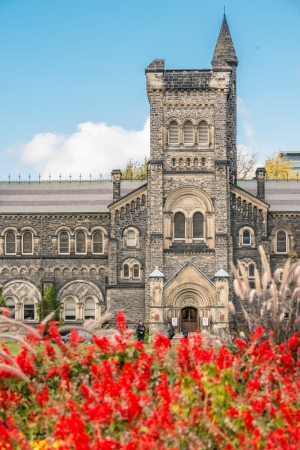 TORONTO, ON, CANADA - OCTOBER 22: University College at University of Toronto, in Toronto, ON, on October 22, 2013. のeditorial素材
