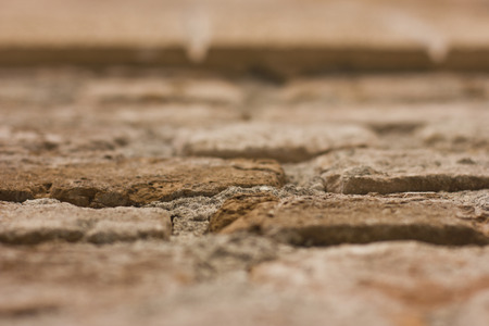 Old brown slone wallの写真素材
