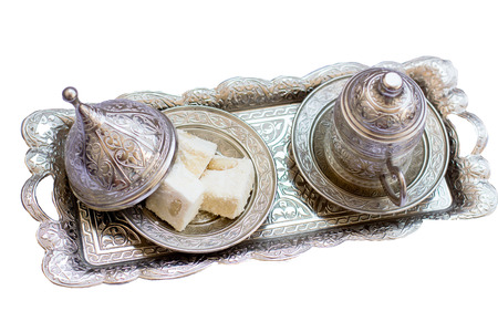 Traditional turkish delights lokumの写真素材