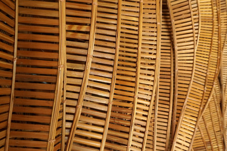 abstract curve pattern that twists and turns smoothly and flows like water waves Made from woven...