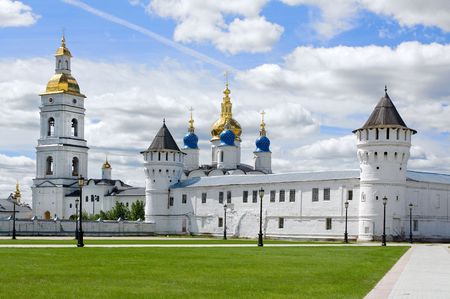 Christian temple in Tobolsk in the summerの写真素材