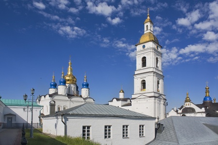 Christian temple in Tobolsk in the summerの写真素材
