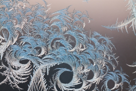 abstract frosty pattern on glassの写真素材