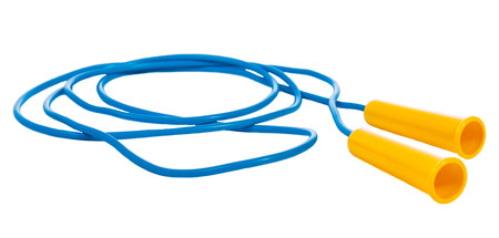jump rope isolated on a white backgroundの写真素材