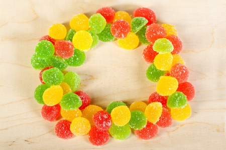 close up a background from colorful sweets of sugar candiesの写真素材