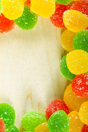 close up a background from colorful sweets of sugar candiesの写真素材
