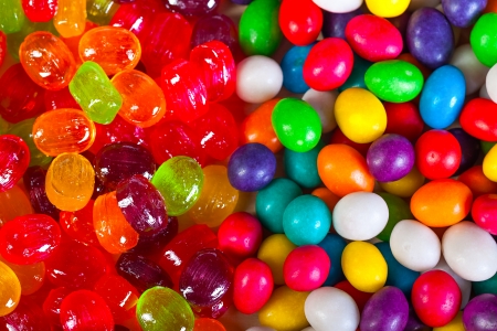 close up a background from colorful sweets of sugar candiesの写真素材