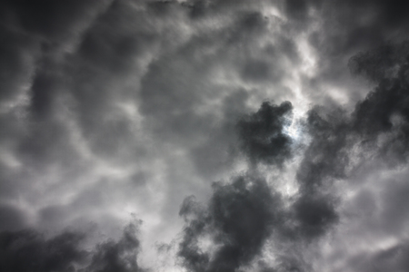 abstract background from sky and dark storm clouds. cloudscape thunderstorm. texture clouds thunder stormの写真素材